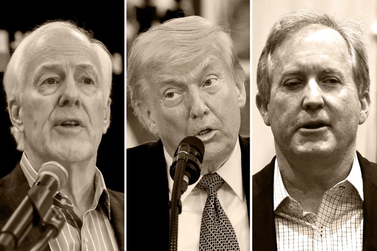 John Cornyn Faces Tough Challenge From Trump-Backed Ken Paxton in Texas GOP Runoff