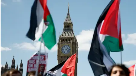 UK government recognition of Palestinian state by Foreign Secretary