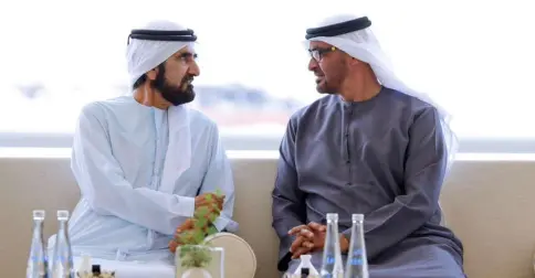 UAE leaders discussing national priorities in Abu Dhabi