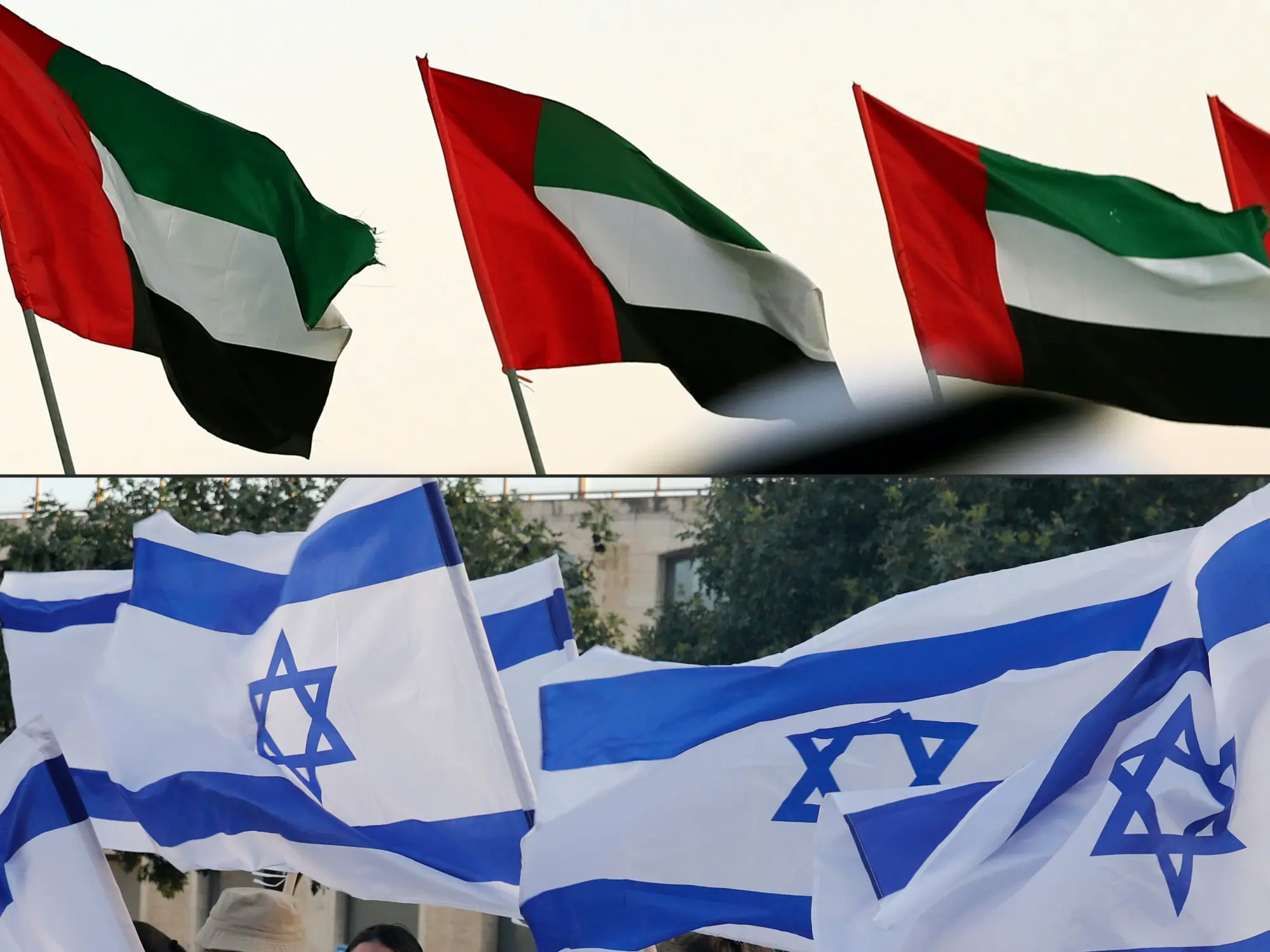UAE and Israel flags symbolizing fragile diplomatic ties amid annexation risk