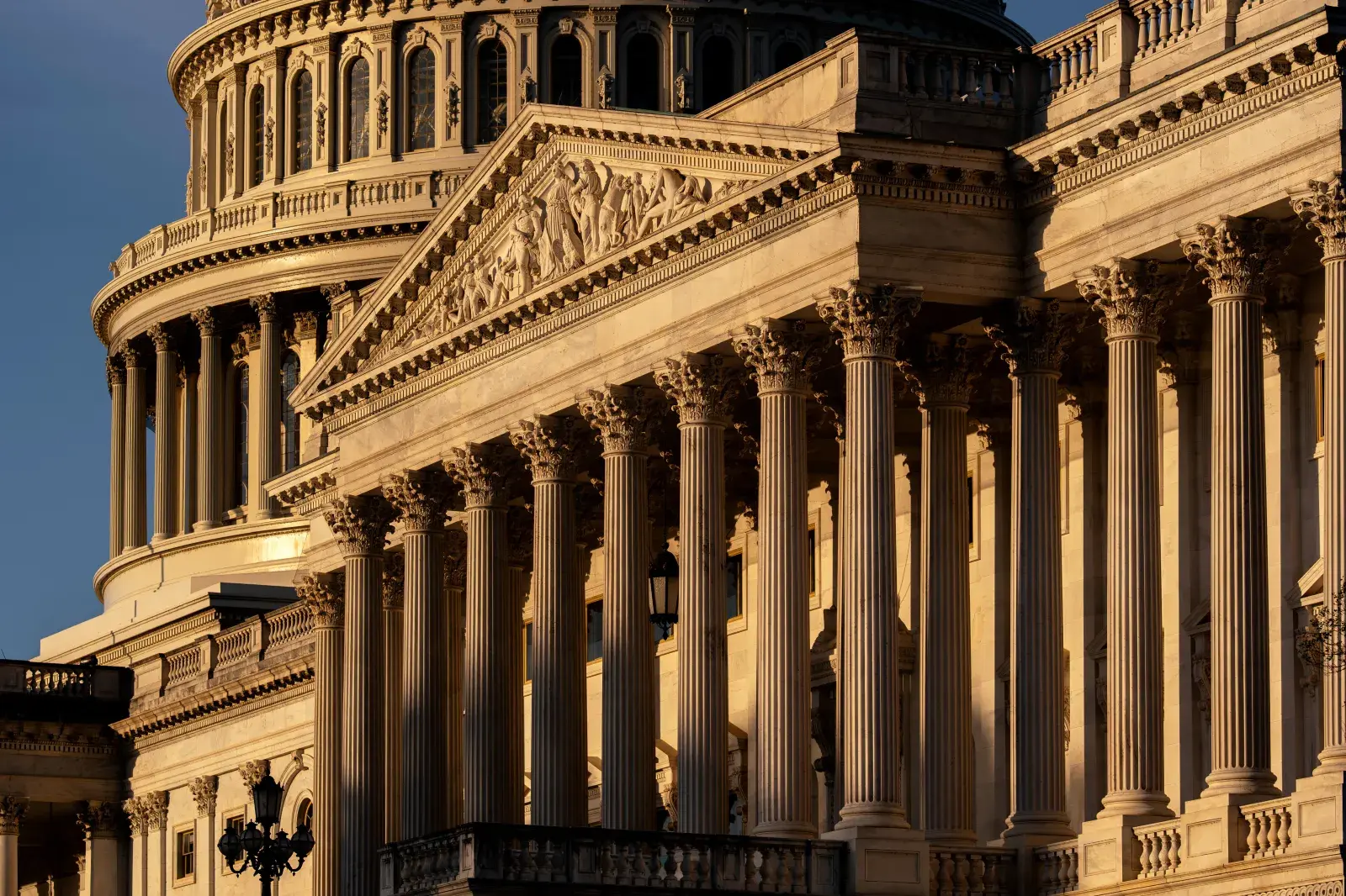 US Capitol building during government shutdown deadlock
