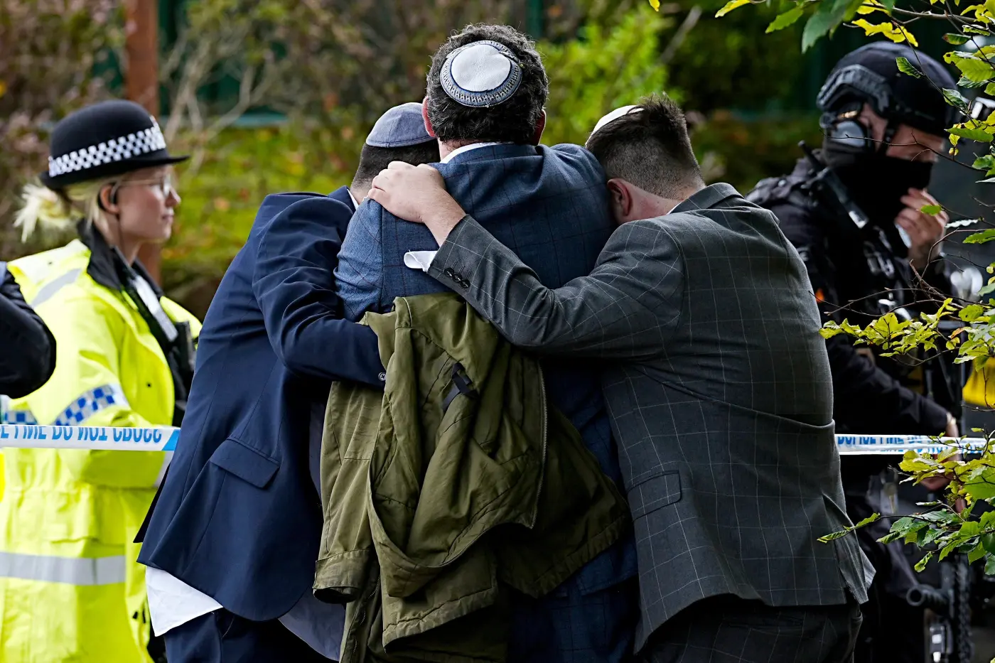 Heaton Park Synagogue in Manchester after antisemitic terror attack